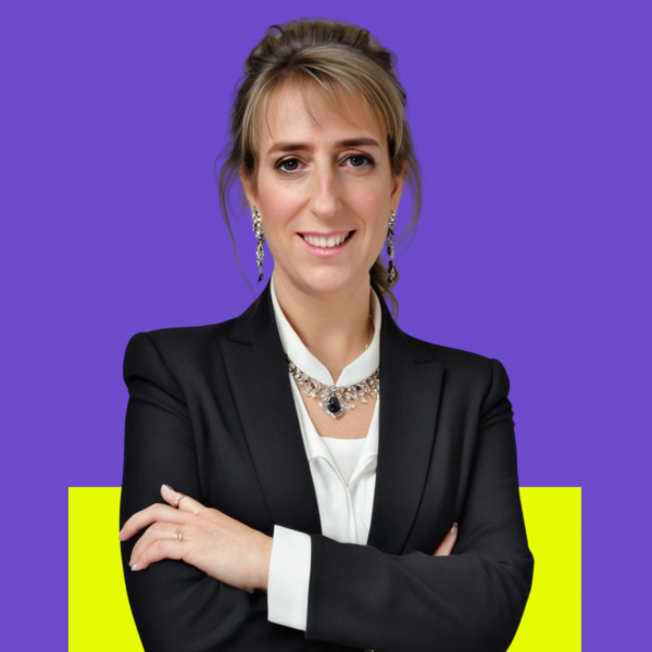 Neon Yellow Purple Professional Female Host Podcast Cover (1045 x 1120 px) (1170 x 1030 px) (1045 x 1120 px) (1170 x 1030 px)